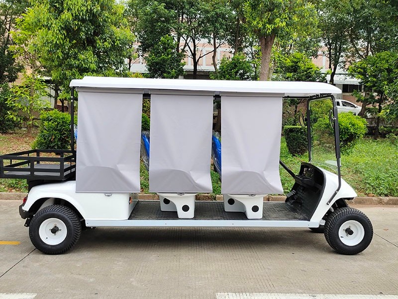 6座帶貨斗公交座椅版電動高爾夫車