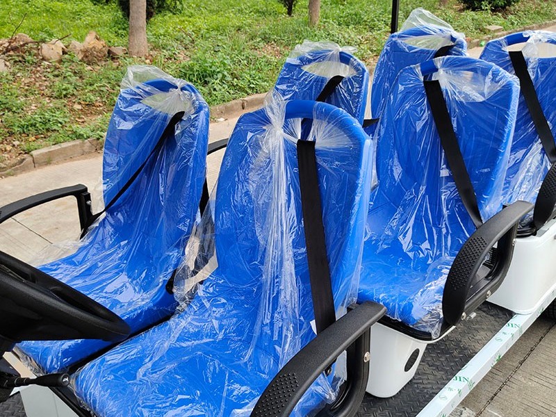 6座帶貨斗公交座椅版電動高爾夫車