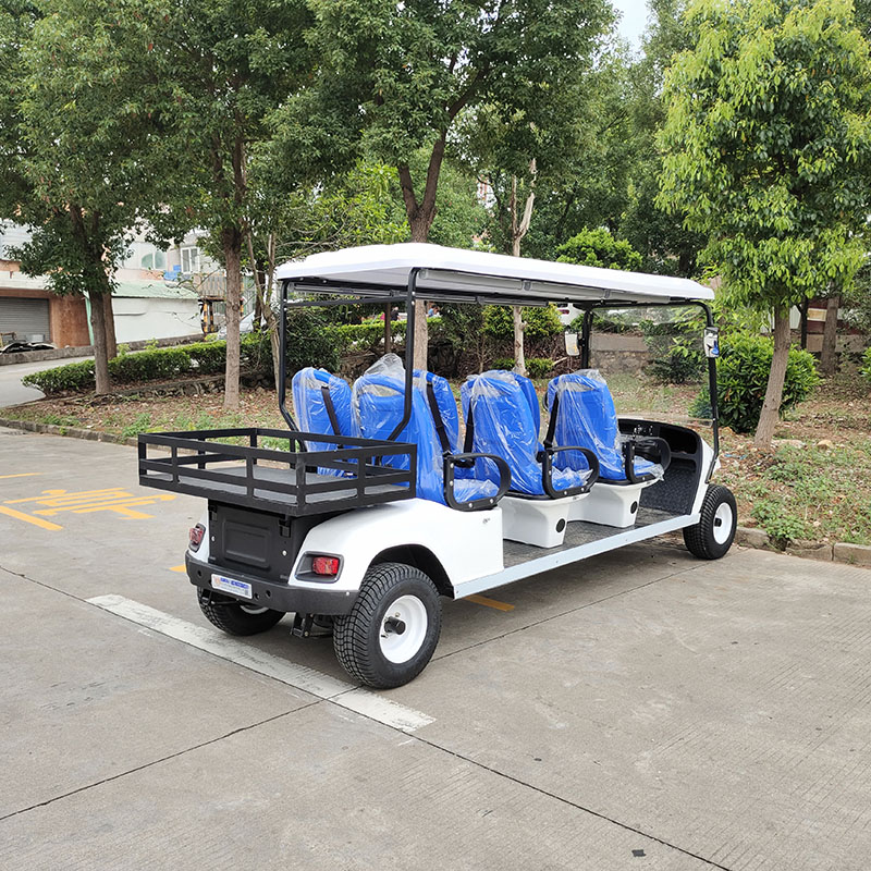 6座帶貨斗公交座椅版電動高爾夫車