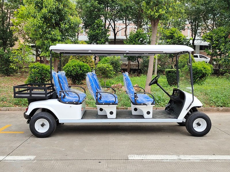 6座帶貨斗公交座椅版電動高爾夫車