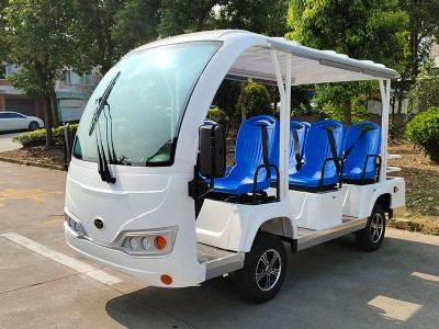 8座敞開式電動觀光車公交座椅版