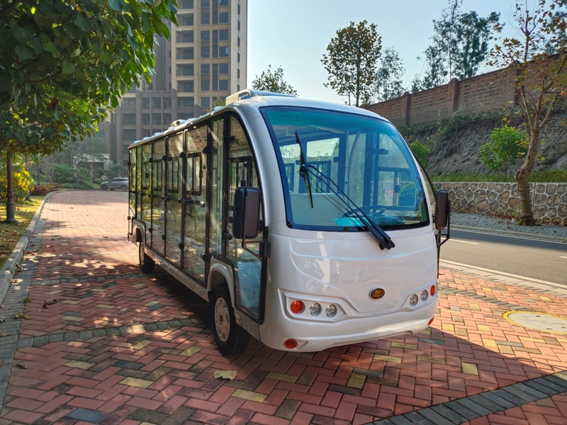 17座封閉帶空調電動觀光車