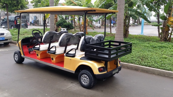 6座帶貨箱電動高爾夫球車