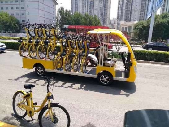 校園公園單車收納轉運車